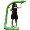 thumbnail image 5 of American Made Giant Stuffed Snake 18 Feet Long Soft Green Big Plush Serpent, 5 of 8