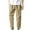 Khaki, variant on Wancir Mens Cargo Pants Classic Fit Pants Cotton Mens Work Pants Casual Elastic Waist Men Pants 6 Packets
