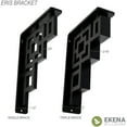 thumbnail image 2 of Ekena Millwork 2"W x 5 1/2"D x 8"H Eris Wrought Iron Bracket, (Triple center brace) (4-Pack), 2 of 4