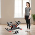 thumbnail image 3 of twisto Side Stepper Exercise Machine Leg Shaping Twist Stepper with Bands Compact, Black Red, 3 of 10