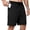 Black, variant on Men's & Big Men's Stretch Shorts with Active Waistband,9" Inseam,4 Pockets,Sizes 30-42