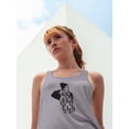 thumbnail image 2 of Cool Woman Racerback Tank Women -Image by Shutterstock, Female Small, 2 of 4