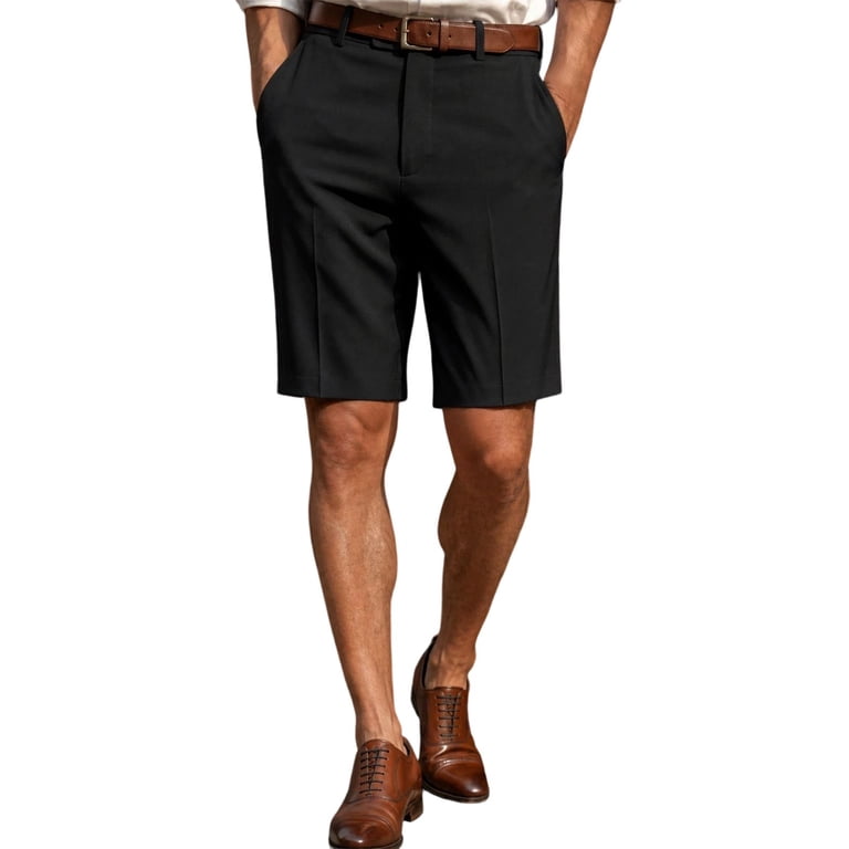 BRIEFING GOLF CL MEN’S DRESS SHORT PANTS Men's Dress Golf Shorts Flat Front Business Casual Wrinkle Free