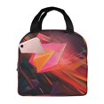 thumbnail image 1 of ZNDUO Reusable Lunch Bag, Insulated Lunch Bag for Women Men - Abstract Minimalism Colorful Tote Lunch Bag, Picnic School Work Office, 1 of 9