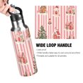 thumbnail image 4 of Yayeee 20oz Insulated Water Bottle Double Wall Stainless Steel with Flip Straw Lid, White Gingerbread Houses, 4 of 7