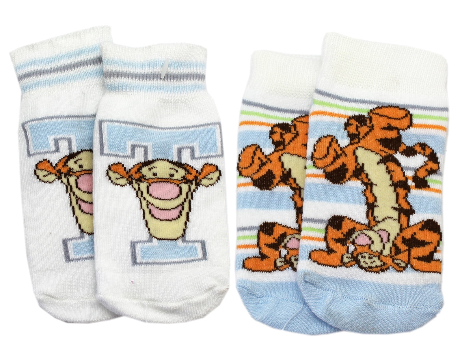 Disney's Winnie the Pooh Light White/Blue Tigger Infant Socks (1824 Months)