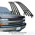 thumbnail image 2 of APS Premium Stainless Steel Compatible with Chevy Silverado 1500 1999-2002 & 00-06 Suburban Tahoe Main Upper Black Billet Grill N19-H86058C, 2 of 7