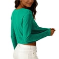 thumbnail image 6 of Ahabrexf V Neck Tops for Women 3/4 Sleeve Upf Sun Protection Blouse 95% Polyester 5% Spandex Tee, 6 of 8