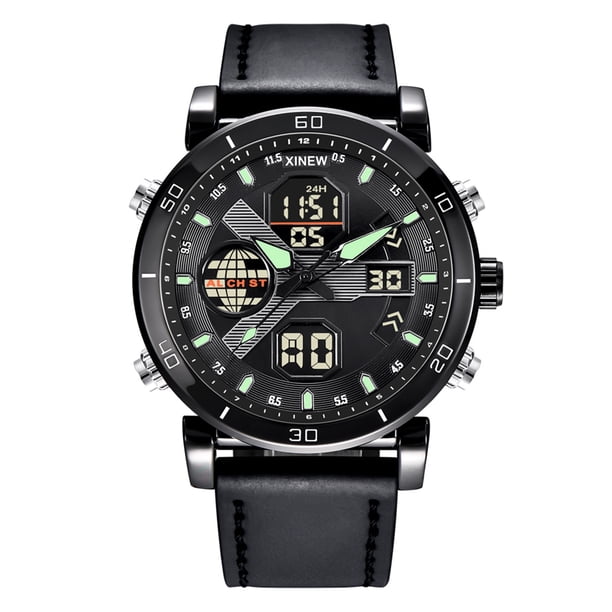 Reloj de cuarzo para hombre, relojes para hombre, reloj deportivo de moda para hombre, reloj de cuarzo digital LED, relojes casuales para hombre