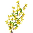 thumbnail image 6 of 4PCS Artificial Flowers Forsythia Branches Yellow Silk Fake Winter Jasmine, Long Stem Faux Forsythia Stems Flowers Floral Arrangement for Home Wedding Vase Party Cemetery Decor, 6 of 7