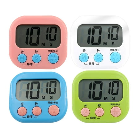 

4pcs Kitchen Countdown Cooking Timer Practical Student Study Alarm Timer