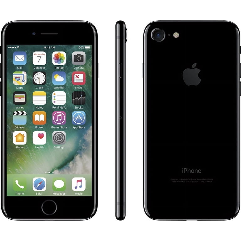 Restored Unlocked Apple iPhone 7 A1660 128GB 2GB RAM, Jet Black