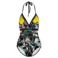 thumbnail image 5 of Boku No Hero Mha Women's Swimwear Strap One Piece Backless Tummy Control V Neck Swimsuit Summer Beach Vacation Bathing Suit, 5 of 7