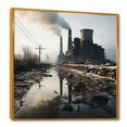 thumbnail image 2 of Designart "Marvelous Winter Scenery Of Power Plants" Power Plants Floater Framed Canvas Prints, 2 of 5