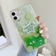 thumbnail image 1 of Funda rosa con flores de cerezo para iPhone, carcasa con purpurina líquida, arena movediza, para iPhone 14 Pro Max 13 12Mini 11 XS XR X SE 2020 6 6S 7 8 Plus Fivean unisex, 1 of 2