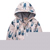 B, variant on Kids Girls Spring Fall Jacket Toddler Printed Button Outerwear Infant Hooded Cardigan Jacket for 18 Months-6 Years