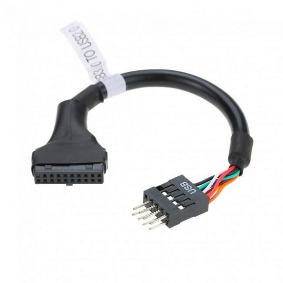 CY USB 3.0 20pin Motherboard Housing Male to USB 2.0 9Pin Header Device Female Cable
