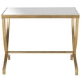 thumbnail image 2 of SAFAVIEH Maureen Glass Top Gold Leaf Accent Table Gold / Mirror, 2 of 5