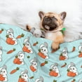 thumbnail image 3 of Naloa Rabbit Is Eating Carrots Dog Blanket, 3 Sizes Cat Blanket for Indoor Cats Large Medium Small Dog Gifts-Large, 3 of 8