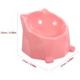 thumbnail image 2 of Comedero hexagonal geométrico para perros y gatos, plato creativo de cerámica (rosa), 2 of 8