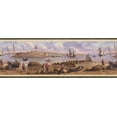 thumbnail image 2 of Voiliers Aviron Bateaux Phares Marins Papier Peint Nautique Border Rétro Design, Rouleau 15' x 8,25'', 2 of 3