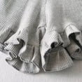 thumbnail image 4 of QINGFSAP Womens Ruffled Textured Shorts High Waist Drawstring Relaxed Lounge Sleepwear, 4 of 9