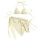 thumbnail image 1 of Trajes de Baño de Bikini de Mujer de Moda Sexy Sólido E Impreso Conjunto de Trajes de Baño Divididos, Correas Anchas Ajustables, 1 of 9
