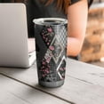 thumbnail image 4 of 20 Oz Pioneer Flower Coffee Tumbler Double Wall Insulated Stainless Steel Water Bottle | Metal Reusable Thermoses Flask with Cup Cap | Leak & Sweat Proof with Anti-Dust Lid, 4 of 7