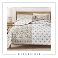 thumbnail image 5 of Floral Cotton Quilt Set - Lightweight, Soft, All-Season - 2-Piece Reversible Boho Bedding Set (Twin / Twin XL, Regal Garden - Ivory), 5 of 6