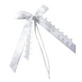 thumbnail image 2 of Fiudx Lazos de Boda, Elegante Decoración En Blanco Satinado, Paquete con Diseño de Corazón Romántico, Decoración Versátil para Coches, Mesas, Compromisos, Perfectos para Bodas y Celebraciones Navideñ, 2 of 6