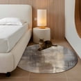 thumbnail image 3 of Brown Ombre Round Area Rug 4 FT, Non Slip Indoor Outdoor Rug, Modern Abstract Art Oil Painting Washable Soft Circular Carpet Non-Shedding Floor Mat for Coffee Table Nursery Foyer Balcony, 3 of 8