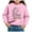 style-02 Pink, variant on Gubotare Girls Sweatshirts Girls' Graphic Crewneck Sweatshirt Cute Long Sleeve Drop Shoulder Pullover Tops Size 2T 3T (Pink,2-3 Years)