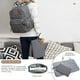 thumbnail image 2 of Mochila pañales iniuniu, grande niños/niñas, impermeable, bolsa pañales, cambiador lavable, estuche chupete, correas cochecito (gris), 2 of 3