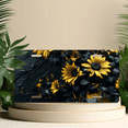 thumbnail image 6 of 1 Pcs 2D Flat License Plate Covers & Frames, Sunflowers on Dark For Decorative Front, Waterproof For Decoration Aluminum License Plate Covers & Frames Cover For Men Women, 12" X 6", 6 of 7