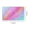Bathroom Rugs, Fun Rainbow Pink20x31.5in Kitchen Mats for Floor, Non