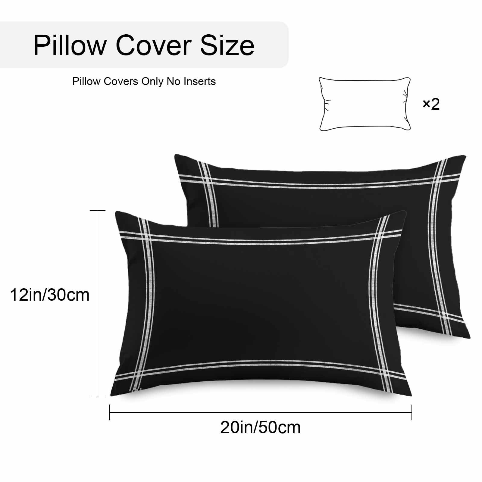 Outdoor Waterproof Throw Pillow Covers Set of 2 Solid Color Decorative Pillowcases Lumbar Outdoor Pillows Cushion Case 20x12 Inch Ash Black Patio Pillows for Couch Sofa Bed Garden