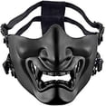 thumbnail image 1 of Máscaras tácticas de media cara KAIYANG Kabuki para fiesta del juego CS War Negro, 1 of 5
