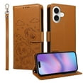 thumbnail image 1 of Funda Cartera GANGXUN con Diseño de Perrito en Relieve para iPhone 17 , Protección 360° con Ranuras y Correa Desmontable, 1 of 6