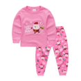 thumbnail image 1 of Conjunto de pijamas de algodón para niños y niñas, ropa de dormir de 2 a 7 años, para invierno y otoño, novedad, 1 of 4