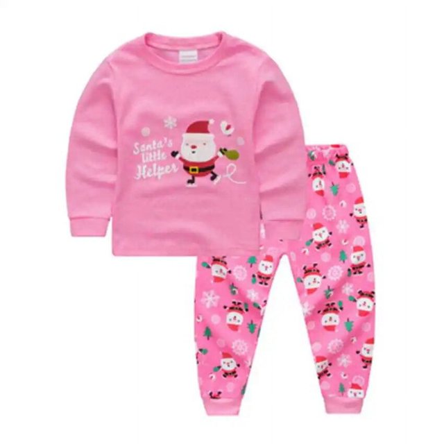 Conjunto de pijamas de algodón para niños y niñas, ropa de dormir de 2 a 7 años, para invierno y otoño, novedad