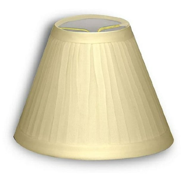 Small Pleated Lamp Shade Clips Onto Tapered Candelabra Bulbs Walmart