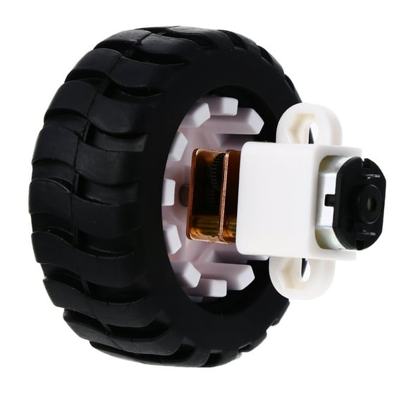 WHAMVOX 1 Set Geared Motor with Reduction Gear Box Reducer and Rubber Tire