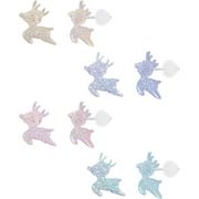 POFO Colorful Stud Earrings Set Plastic Earrings Cute Clear Earrings Kawaii Hypoallergenic Earrings For Women Multipack[z1083]