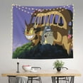 thumbnail image 3 of Totoro Wall Tapestry Cartoon Poster Wall Hanging Tapestry for College Dorm Living Room Bedroom Decoration 59x59 Inch, 3 of 8