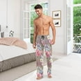 thumbnail image 7 of Colorful Peony Ghost Pajama Pants, Men's Lounge Pants Light with Drawstring and Pockets, Christmas New Year Birthday Father's Day Gifts, 7 of 7