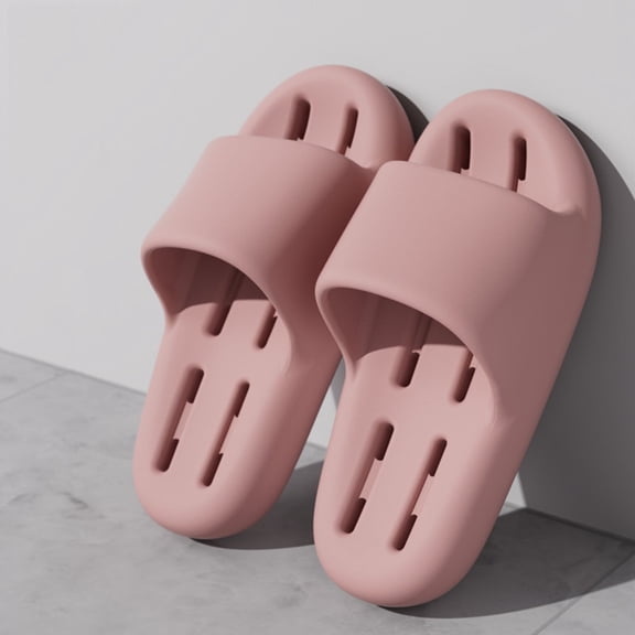 PEONAVET Shower Shoes for Women Men, Quick Dry Non-Slip Bathroom Slippers with Drain Hole, Soft Lightwight Shower Slides for Home Dorm Beach