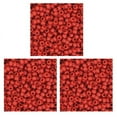 thumbnail image 2 of Pony Beads, Red, 6 mm x 9 mm, 1000 Per Pack, 3 Packs, 2 of 2
