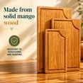 thumbnail image 5 of 3-Piece Wooden Cutting Board Set with Juice Grooves, Mango Wood Chopping Boards for Kitchen Prep and Charcuterie Serving, Eco Friendly Multi Size Cutting Boards with Built-in Handles (Natural), 5 of 9