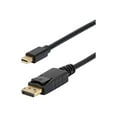 thumbnail image 1 of StarTech.com 6ft Mini DisplayPort to DisplayPort 1.2 Cable, 10 Pack, 4K x 2K UHD Mini DisplayPort to DisplayPort Adapter Cord, Mini DP to DP Cable for Monitor, mDP to DP Converter Cord - Latching DP Connector (MDP2DPMM610PK) - DisplayPort cable - Mini DisplayPort (M) to DisplayPort (M) - DisplayPort 1.2 - 6 ft - stereo 3D, 4Kx2K60Hz support - black, 1 of 7