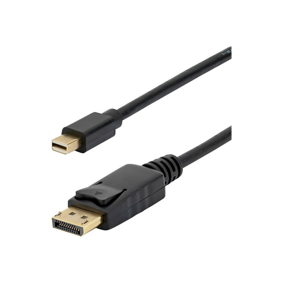 StarTech.com 6ft Mini DisplayPort to DisplayPort 1.2 Cable, 10 Pack, 4K x 2K UHD Mini DisplayPort to DisplayPort Adapter Cord, Mini DP to DP Cable for Monitor, mDP to DP Converter Cord - Latching DP Connector (MDP2DPMM610PK) - DisplayPort cable - Mini DisplayPort (M) to DisplayPort (M) - DisplayPort 1.2 - 6 ft - stereo 3D, 4Kx2K60Hz support - black